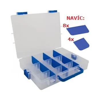 Karetní hra Ideal box modrý 21 přepážek