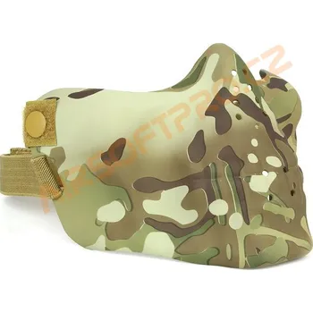 A.C.M. Airsoft maska nylonová, obličejová - lebka, multicam