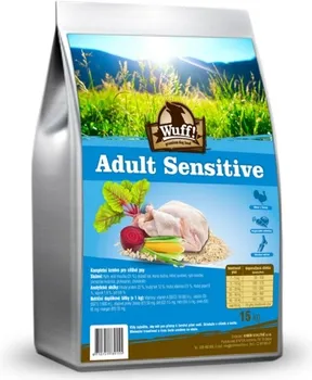 Krmivo pro psa Wuff! Adult Sensitive 15 kg