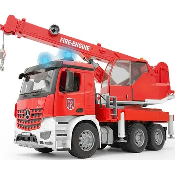 autíčko Bruder 3675 MB Arocs Hasičské auto s jeřábem