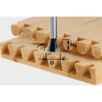 Příslušenství k frézce Festool HS S8 D20/17/15° - Svlaková/ozubová fréza 490995