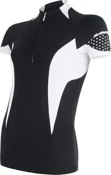 cyklistický dres Sensor Race dámský černý/bílý