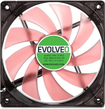PC ventilátor Evolveo FAN 12 RED