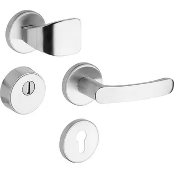 Rostex R1/S rozetové kruhové bezpečnostní kování - klika-madlo Nerez