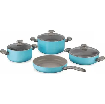 Sada nádobí Recenze Korkmaz Mia Elegant 7 ks modrá
