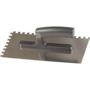 Zednické hladítko Hladítko se zubem 6mm, 270x130mm nerez, plastová ručka