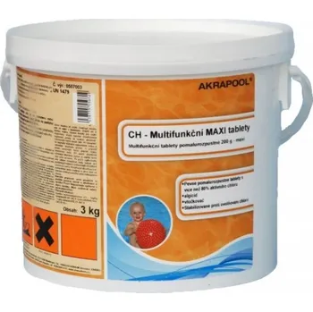 Chlorové multifunkční MAXI tablety, 3 kg