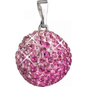 Přívěsek Přívěsek se Swarovski Elements růžová kulička 34081.3 Rose