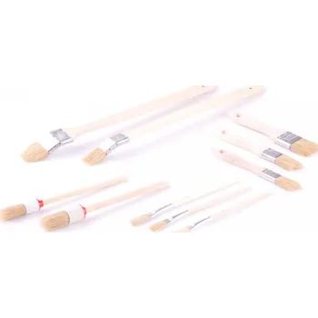 Malířský štětec Štětce dřevěné sada 10 ks