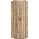 Rohová skříň MALCOLM SZFN1D dub canyon monument s potiskem 3D/še