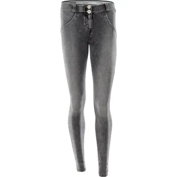 Dámské džíny Freddy Jeans normální pas oprané šedé