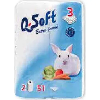 Utěrka Q soft kuchyňské utěrky 2x51útržků 3vrstvé