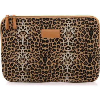 Pouzdro na mobilní telefon Pouzdro na notebook s leopardím vzorem 11"- 11,6" - Hnědá