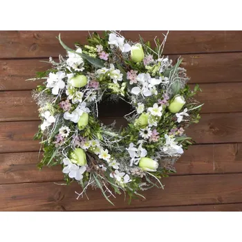 Věnec tulipánový ... jemně pastelový