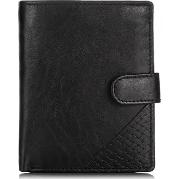 Peněženka CASH Pánská kožená peněženka 5642-1 - černá