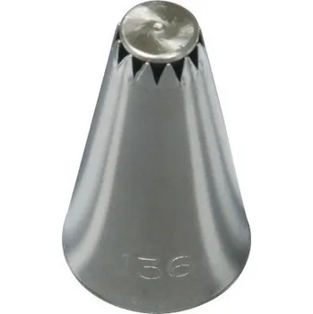 De buyer | cukrářská koncovka zdobící, na zdobení hvězda s otvory (koncovka na zdobení dortů, cukroví)