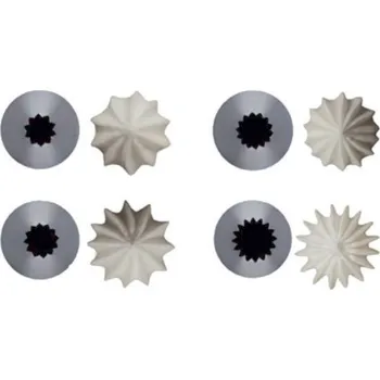 De buyer | cukrářská koncovka zdobící, francouzská hvězda pr. 8 mm (koncovka na zdobení dortů, cukroví)