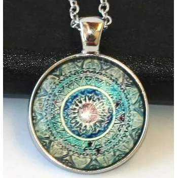 Náhrdelník Řetízek Fashion Jewerly - Amulet Mandala, Květ, Meditace, Yoga, Namaste 2074