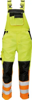 montérky Červa Knoxfield Hi-Vis reflexní kalhoty s laclem žluté/oranžové