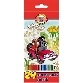 Výtvárné potřeby Pastelky Krtek sada 24 barev Koh-i-noor 3654