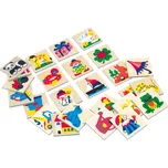 Bino Dřevěné obrázkové značky pro školky