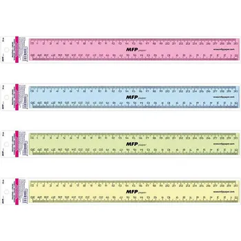 pravítka Barevné školní pravítko 30 cm MFP mix