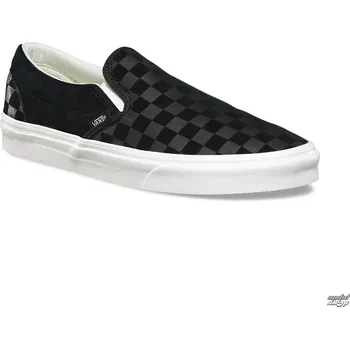 Pánská móda tenisky nízké unisex - UA CLASSIC SLIP-ON (CHECKER EM) - VANS - VA38F7QCF - 36