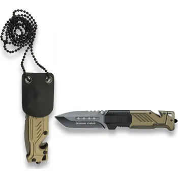kapesní nůž Nůž zavírací RUI Tactical 19652 záchranář KHAKI