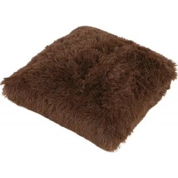 Polštář Polštářek ortopedický 40 x 40 cm, plněný paměťovou pěnou, hnědý