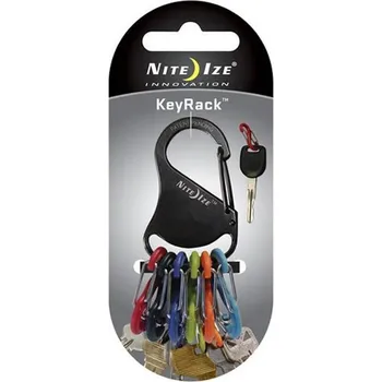 turistický batoh Karabina na klíče RACK s rozlišovacími karabinkami