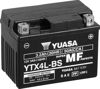 Motobaterie Yuasa YTX4L-BS 12V 3Ah