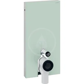 WC sada Geberit Monolith Sanitární modul pro stojící WC, 101 cm, spodní přívod vody, mátově zelená 131.002.SL.5