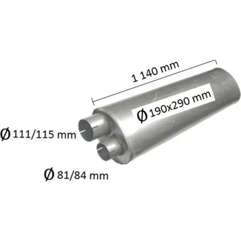 Tlumič výfuku Tlumič výfuku MAN M 2000 L (PR 68.42-3)