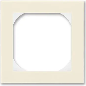 3901H-A05510 17 Rámeček jednonásobný s otvorem 55×55 mm, slonová kost / bílá