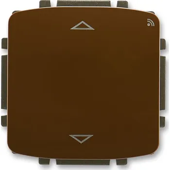 vypínač spínač žaluziový s krátkocestným ovladačem, s RF přijímačem, 868 MHz, hnědá, design TANGO