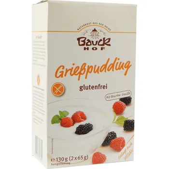Bauckhof Bio rýžový bezlepkový puding vanilkový 130 g