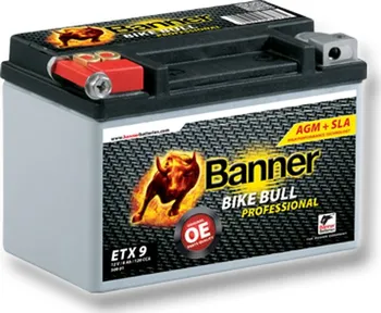 Motobaterie Banner Bike Bull AGM PRO ETX 12V 9,8Ah 120A