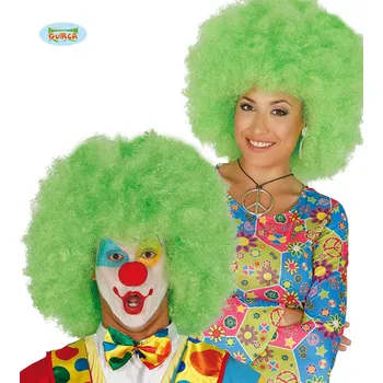 Paruka Guirca Fiestas Španělsko Extra AFRO zelená paruka varianta: zelená
