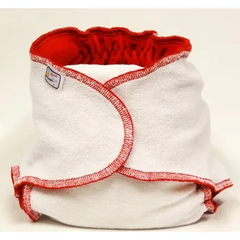 látková plena Kalhotková plenka na snappi sponku Yháček bambusová Barva: Červená, Krátká vkládací plena: Ne