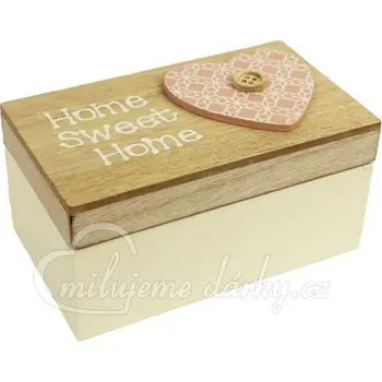 Šperk malá dárková krabička ve stylu vintage Home Sweet Home