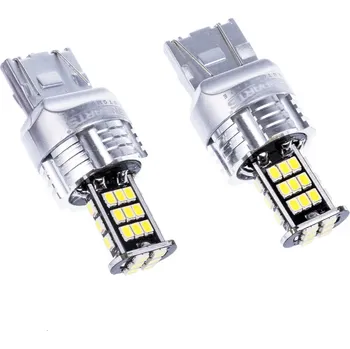 Auto-moto W21/5W LED žárovky (30 x SMD 3020) 6000K CANBUS 7443CK