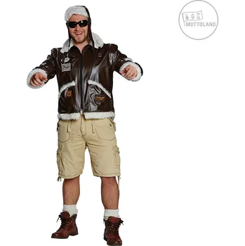 Karnevalový kostým Mottoland Německo Letecká bunda s čepičkou D varianta: 50