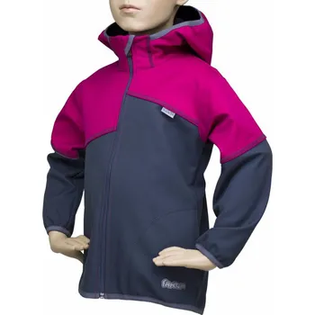 Chlapecká bunda Fantom Softshellová bunda s FLEECEM 30000/15000 - RŮŽOVO-ŠEDÁ KONFEKČNÍ VELIKOST: 86