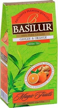 Čaj Basilur Magic Green Ginger & Orange sypaný 100 g