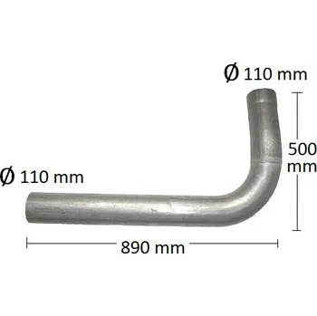 Výfuková trubka Trubka výfuku MAN F 90 (PR 68.04-3)