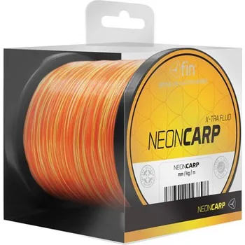 Fin Neon Carp žluto oranžový Rybářský vlasec Fin Neon Carp žluto oranžový