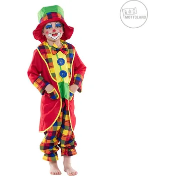 Karnevalový kostým Mottoland Německo Klaunský kostým s kloboukem x varianta: 104