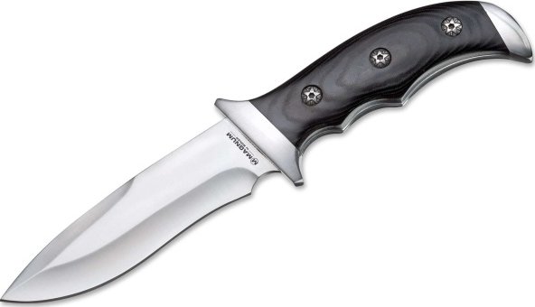 Magnum 02LG141 Fahrtenmesser Classic Dagger – Klingenlänge 21 Cm, Leder-Griff, 440A Stahl