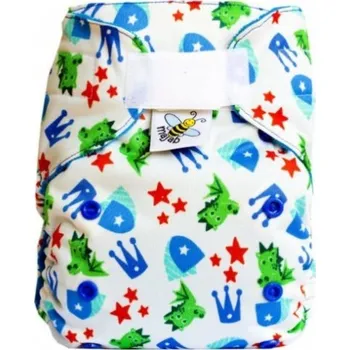 Stolní počítač Kapsová plenka Majab AIO bambus, Dráčci/červená