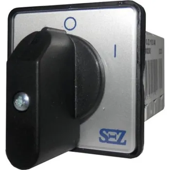 vypínač Vačkový spínač SEZ S25 JD 1103 A6 25A/3P černá páčka 0/1